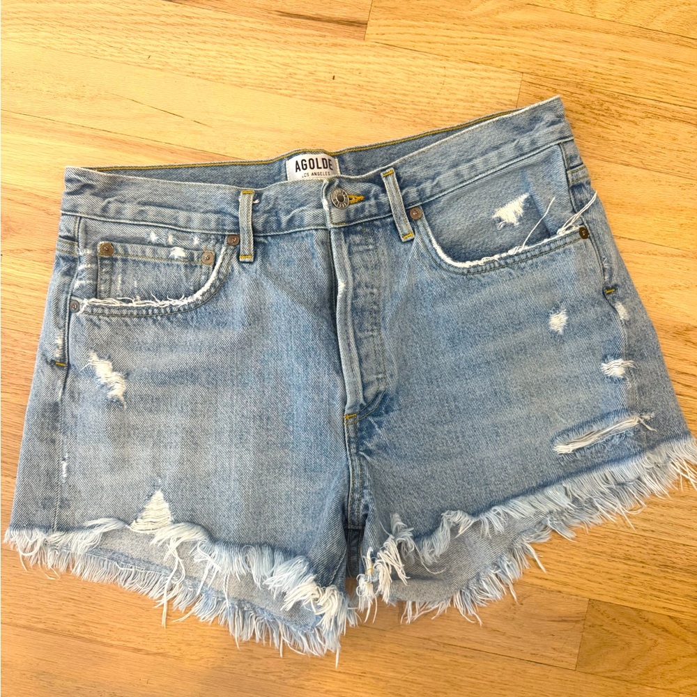 Agolde Womens Size 28 Cut-Off Jean Shorts.  Perfect swimsuit coverup!!